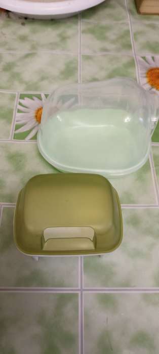 Фотография покупателя товара Туалет для грызунов фигурный "Пижон", 13 х 10 х 10 см, зелёный