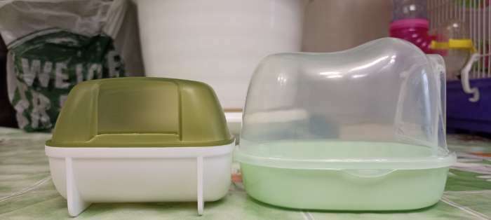 Фотография покупателя товара Туалет для грызунов "Пижон", 10,2 х 7,2 х 7,2 см, зелёный