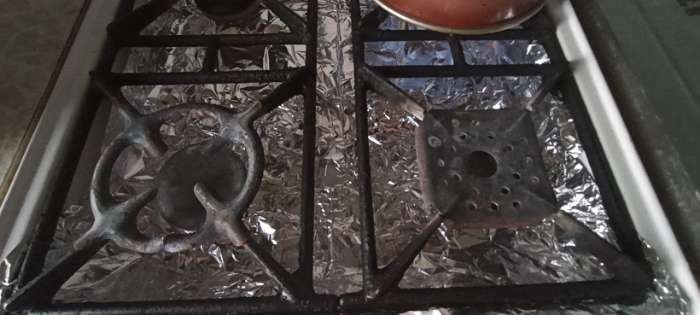 Фотография покупателя товара Защитное покрытие для газовых плит, 50×60 см - Фото 3