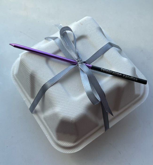 Фотография покупателя товара Ланч - бокс, коробка для бенто-торта и бургера, 450 мл, 15,2×15,4×8,8 см, сахарный тростник
