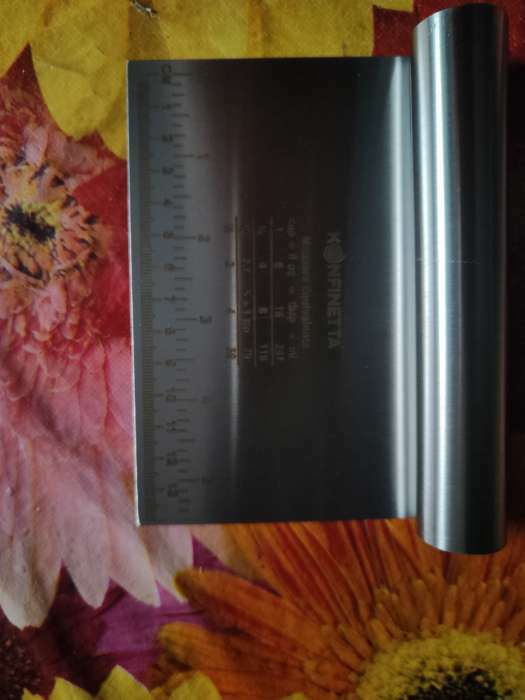 Фотография покупателя товара Шпатель кондитерский с размерной линейкой KONFINETTA, 15×12 см - Фото 4