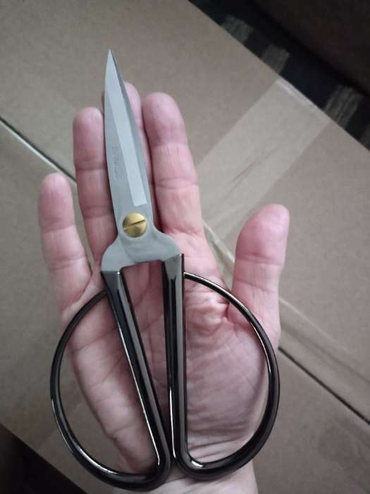 Фотография покупателя товара Ножницы для рукоделия, скошенное лезвие, 7", 19 см, цвет серебряный - Фото 1