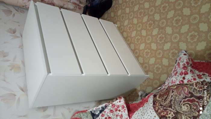Фотография покупателя товара Комод с 4-мя ящиками Мадера, 800х420х1000, Белый