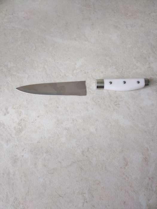 Фотография покупателя товара Нож кухонный Доляна «Инканто», лезвие 15 см, цвет белый - Фото 4