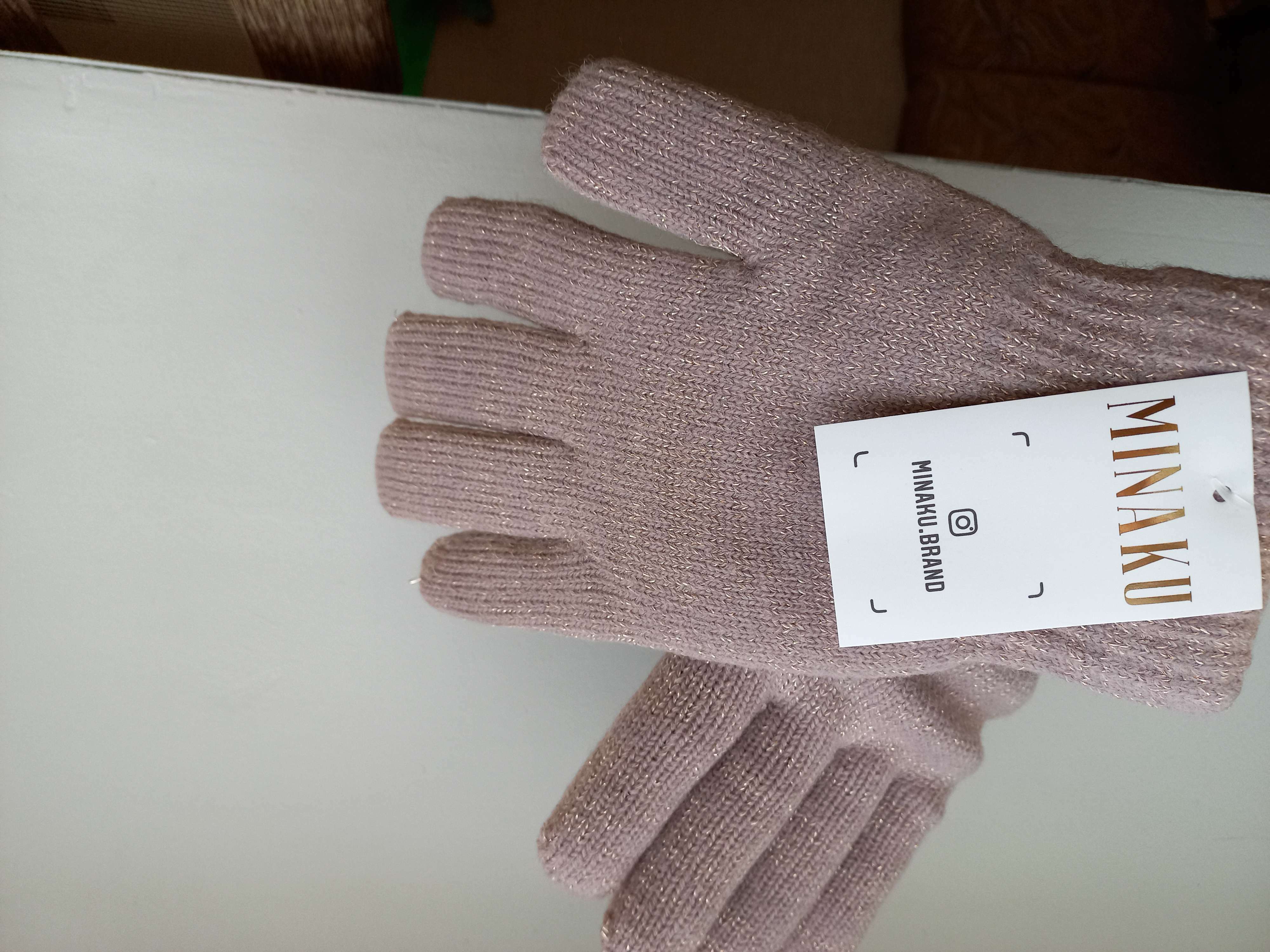 Фотография покупателя товара Перчатки женские двухслойные MINAKU однотонные, размер 6,5, цвет бежевый - Фото 2