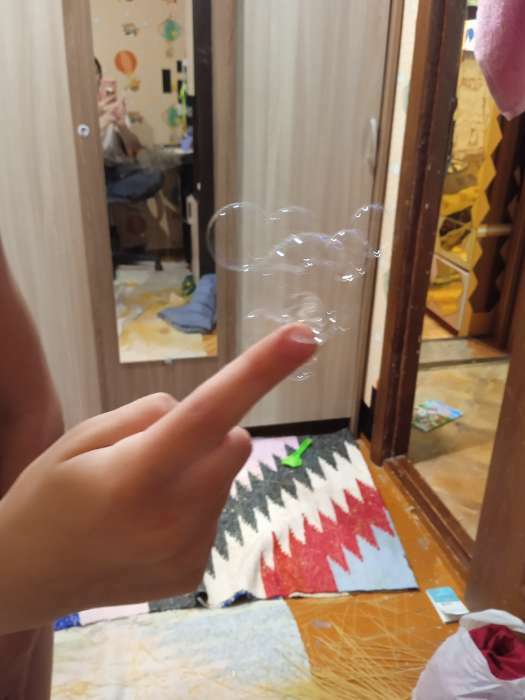 Фотография покупателя товара Мыльные нелопающиеся пузыри-гель мини, 3 мл, МИКС