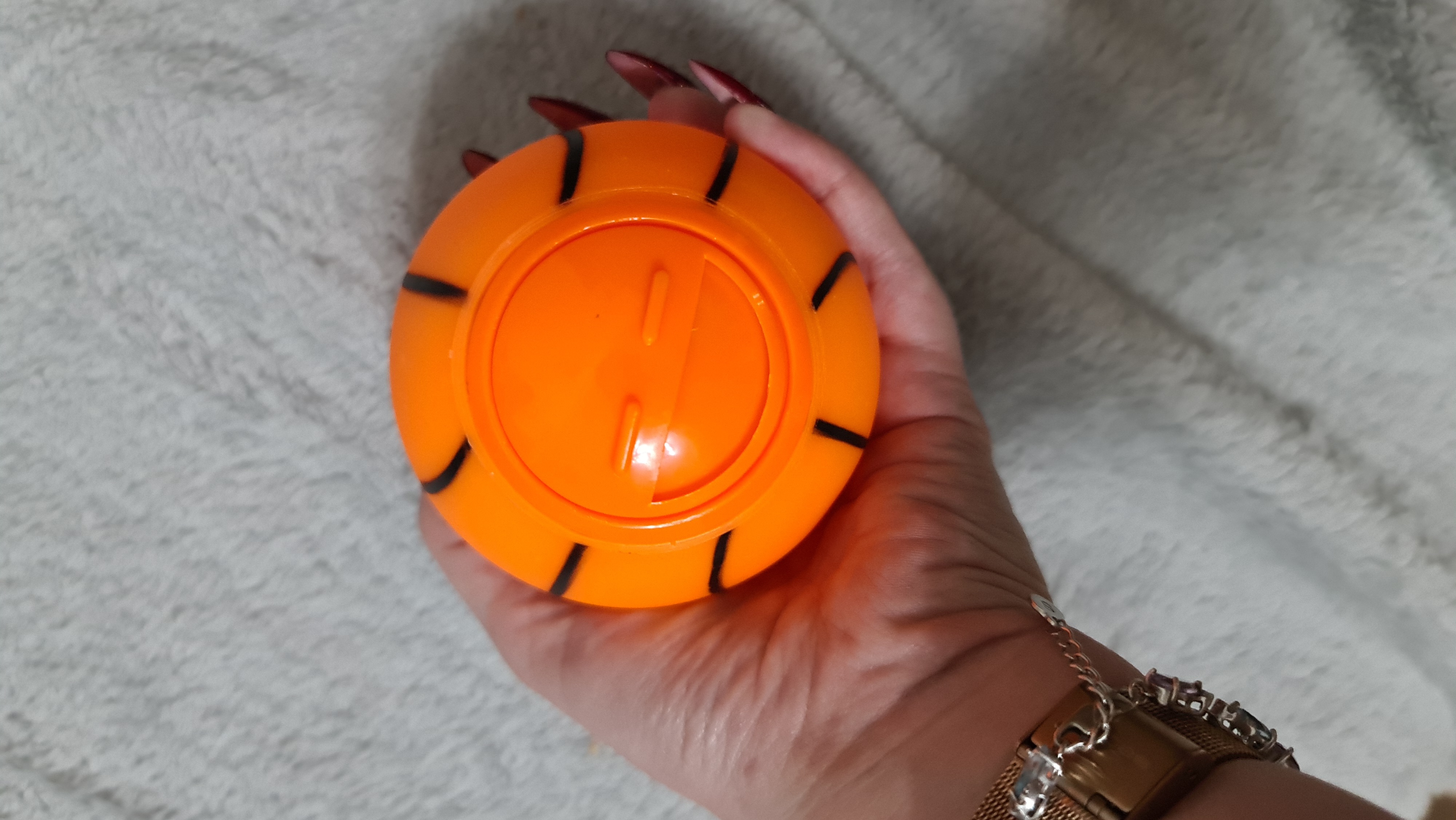 Фотография покупателя товара Игрушка-шар под лакомства "Баскетбол", 8 см, оранжевая - Фото 2