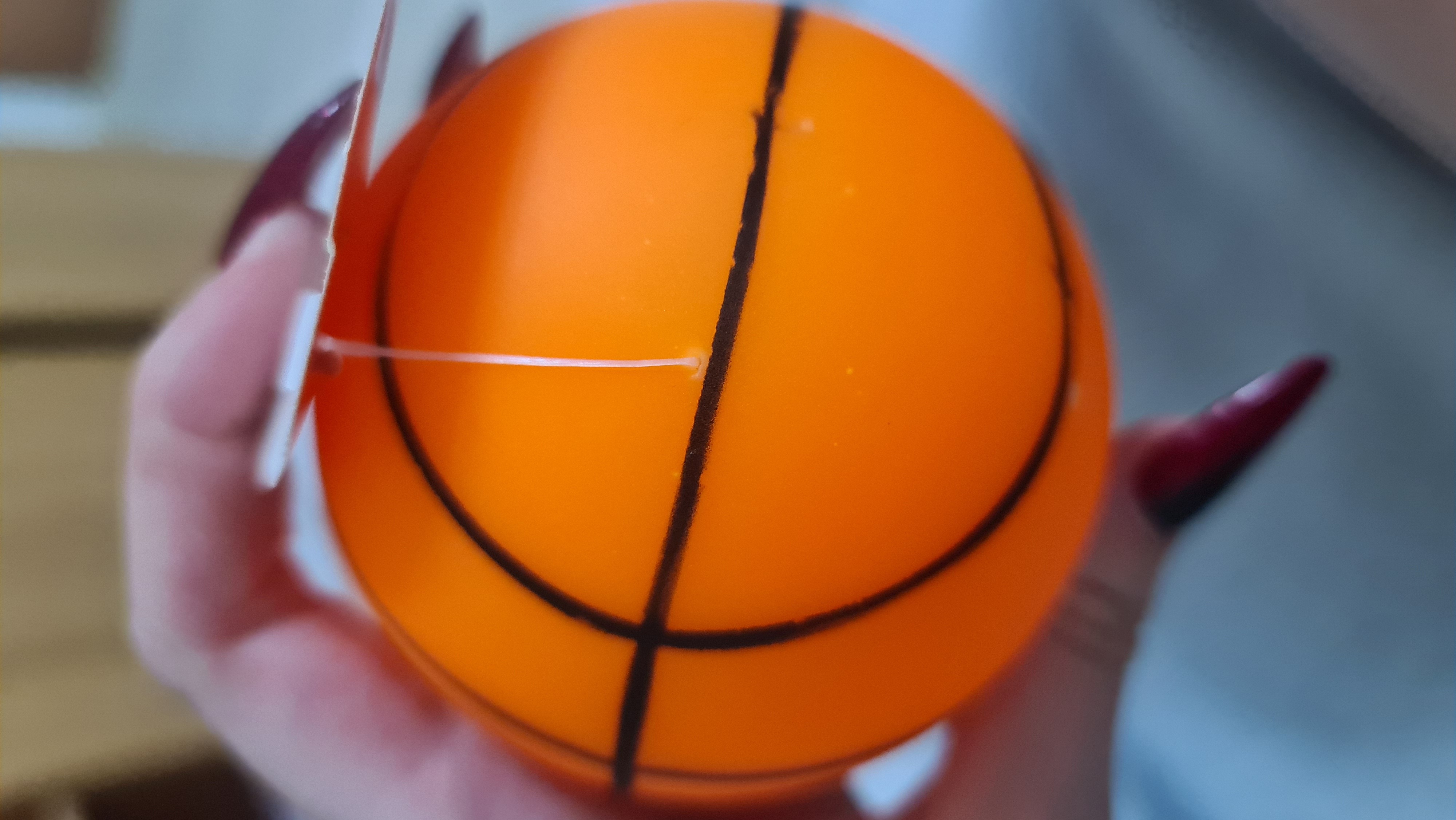 Фотография покупателя товара Игрушка-шар под лакомства "Баскетбол", 8 см, оранжевая