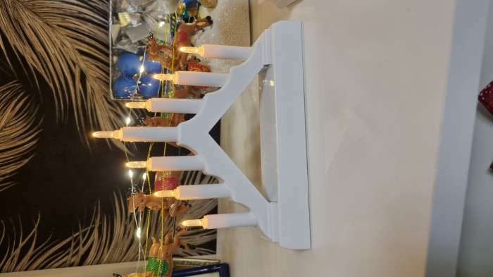 Фотография покупателя товара Светодиодная фигура «Белая рождественская горка», пластик, батарейки ААх2 (не в комплекте), свечение тёплое белое