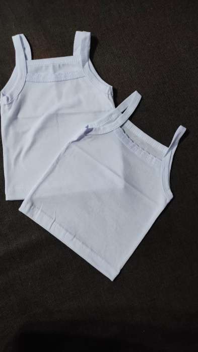 Фотография покупателя товара Майка на бретельках для девочки, цвет белый, рост 98 - Фото 3