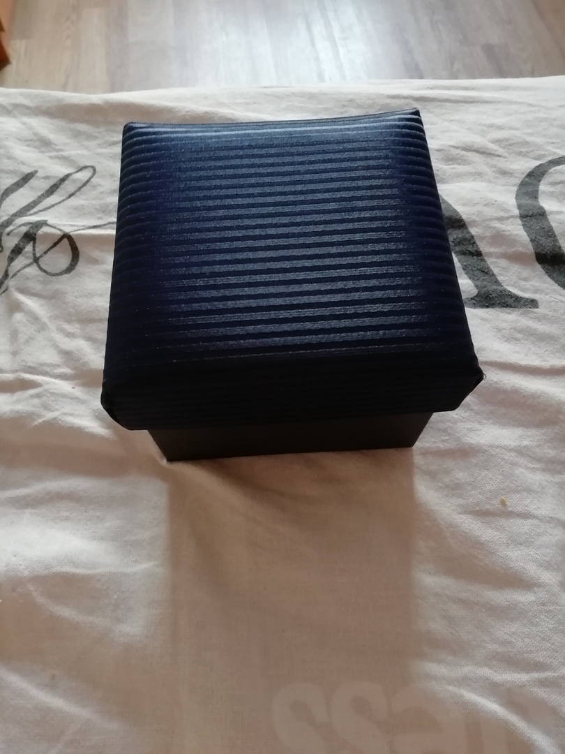 Фотография покупателя товара Набор мужской "Стиль" галстук 145*5см самовяз, запонки, линии тонкие, цвет тёмно-синий - Фото 1