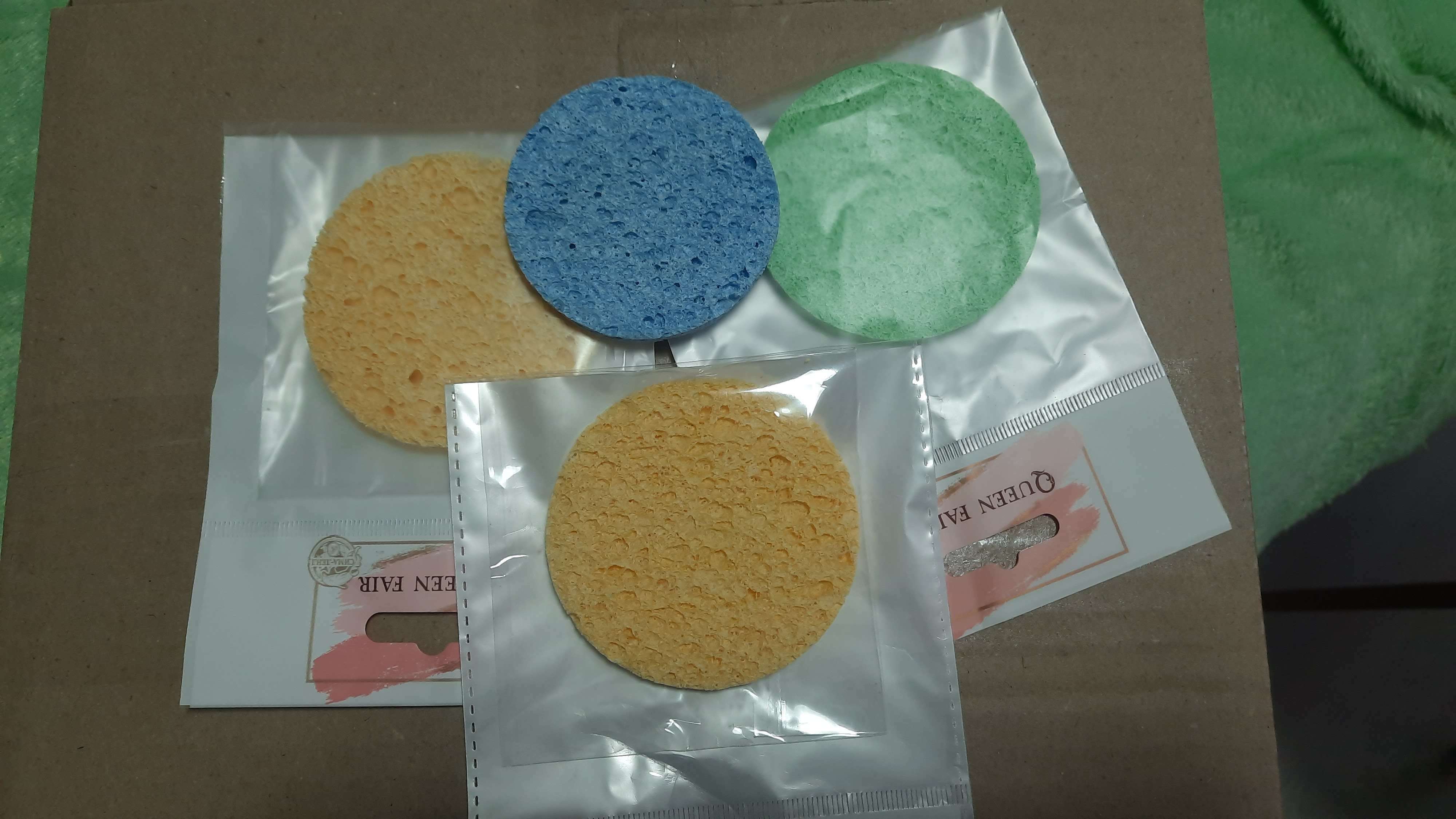 Фотография покупателя товара Спонж для умывания «Мягкость», d = 7,5 см, цвет МИКС