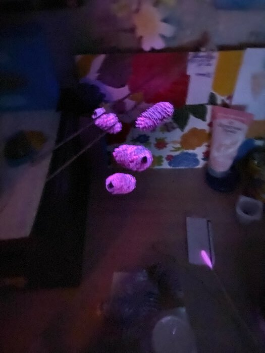 Фотография покупателя товара Краска акриловая люминесцентная (светящаяся в темноте), LUXART Lumi, 20 мл, розовый, небесно-голубое свечение (L10V20) - Фото 1