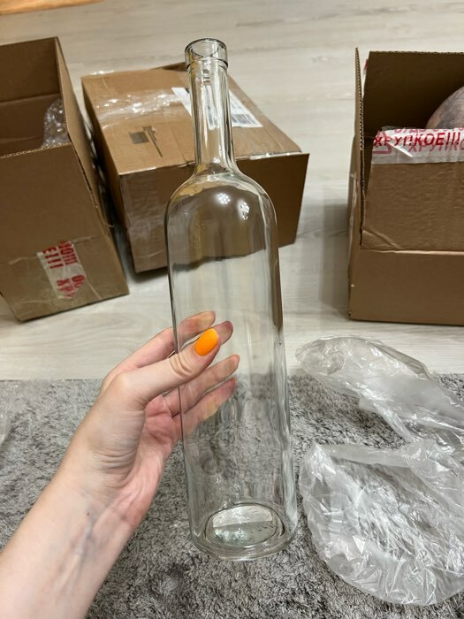 Фотография покупателя товара Бутылка «Оригинальная», 500 мл, h=30 см, цвет прозрачный - Фото 3