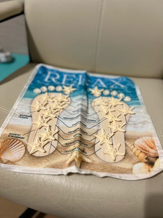 Фотография покупателя товара Массажный коврик для ног «Морской» - Фото 1