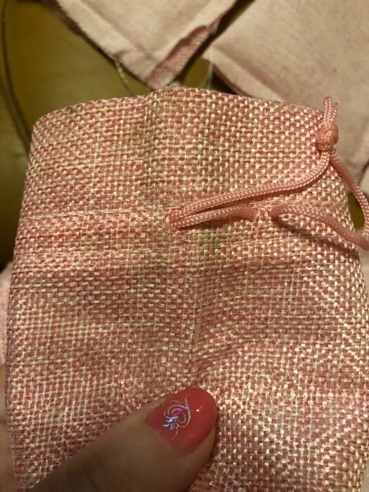 Фотография покупателя товара Мешочек подарочный из холщи, розовый, 10 х 14 см - Фото 4