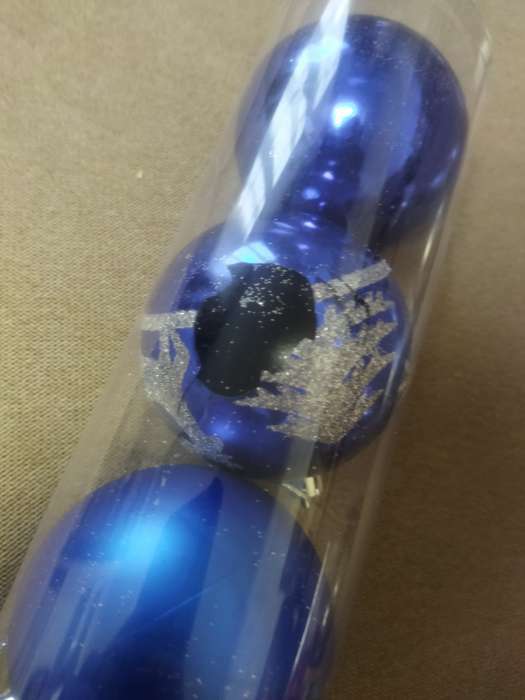 Фотография покупателя товара Набор шаров пластик d-8 см, 6 шт "Гордый олень" синий