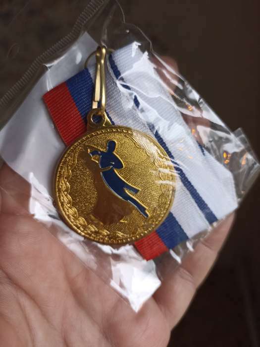 Фотография покупателя товара Медаль золото «Танцы», d=4 см, с лентой - Фото 1