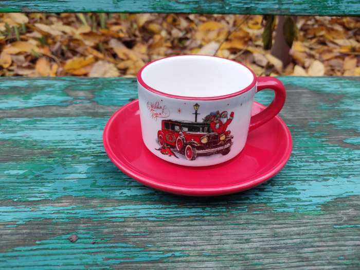 Фотография покупателя товара Чайная пара Доляна «Лесная сказка», 2 предмета: чашка 210 мл, блюдце d=15 см - Фото 7