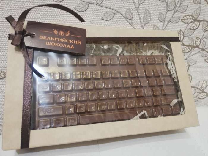 Фотография покупателя товара Шоколадная фигурка «Клавиатура», 120 г - Фото 1