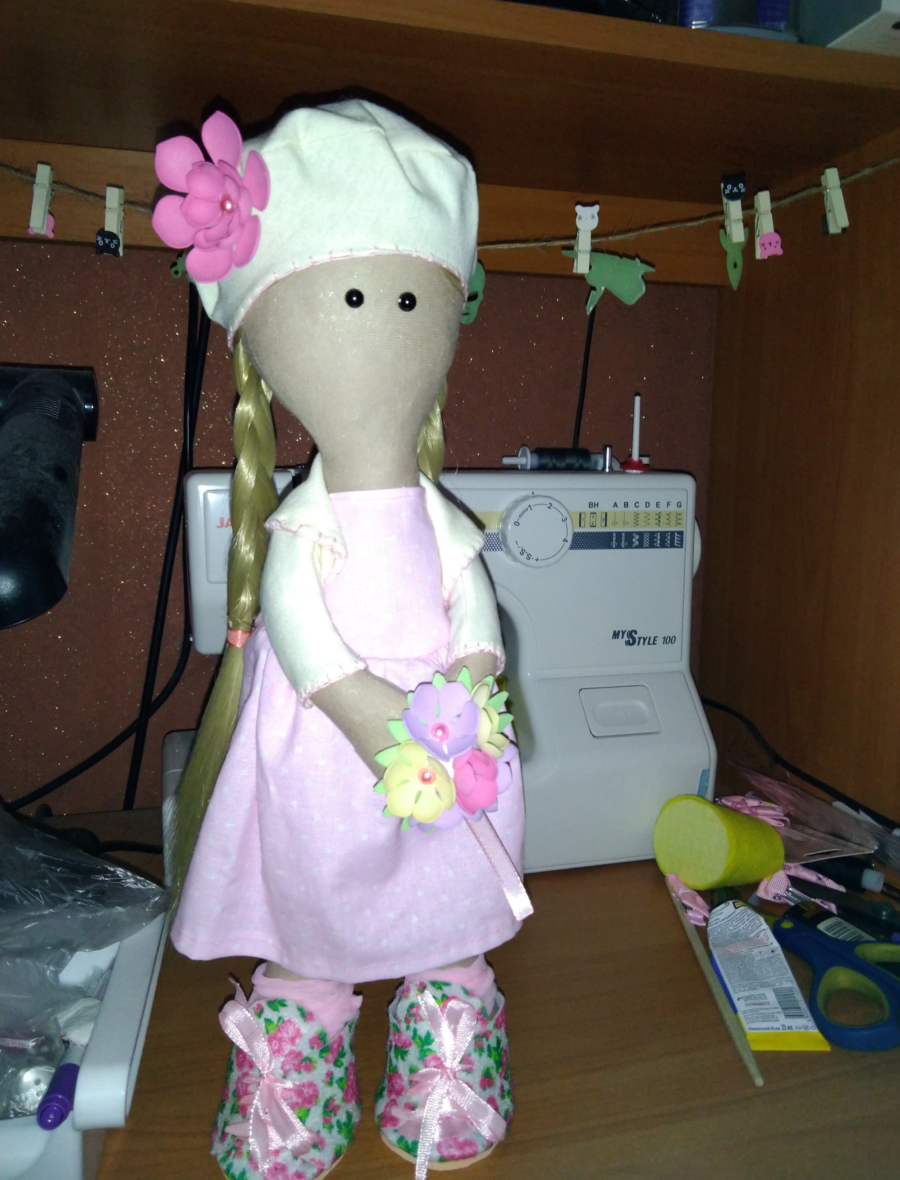 Фотография покупателя товара Набор для создания текстильной куклы  "Романтик" - Фото 3