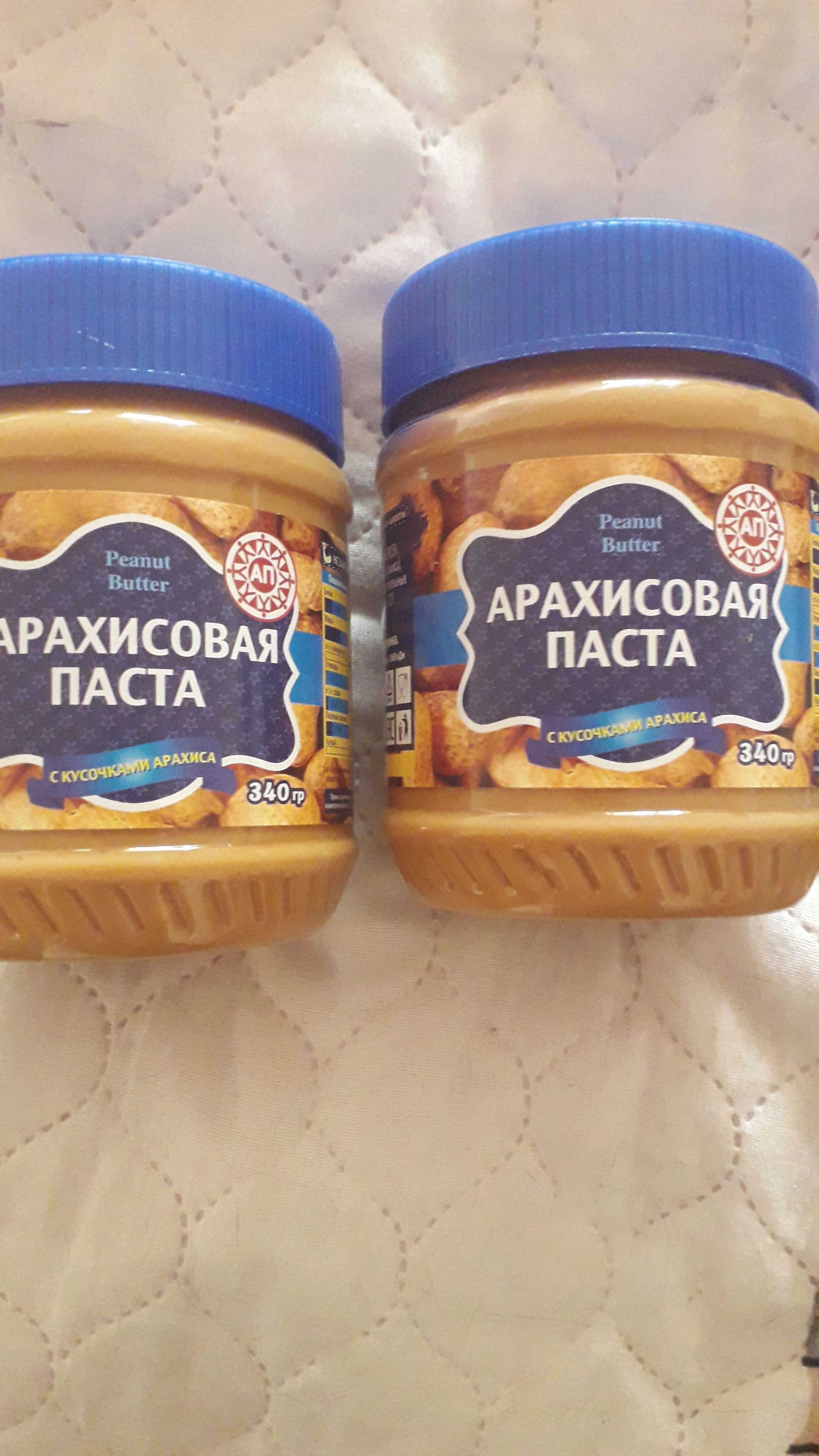 Фотография покупателя товара Арахисовая паста "Азбука продуктов" с кусочками арахиса, 340 г - Фото 1