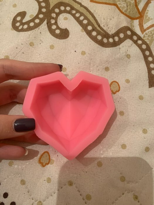 Фотография покупателя товара Молд Доляна «Сердце», силикон, 7,3×7,3×2,3 см, цвет розовый - Фото 8
