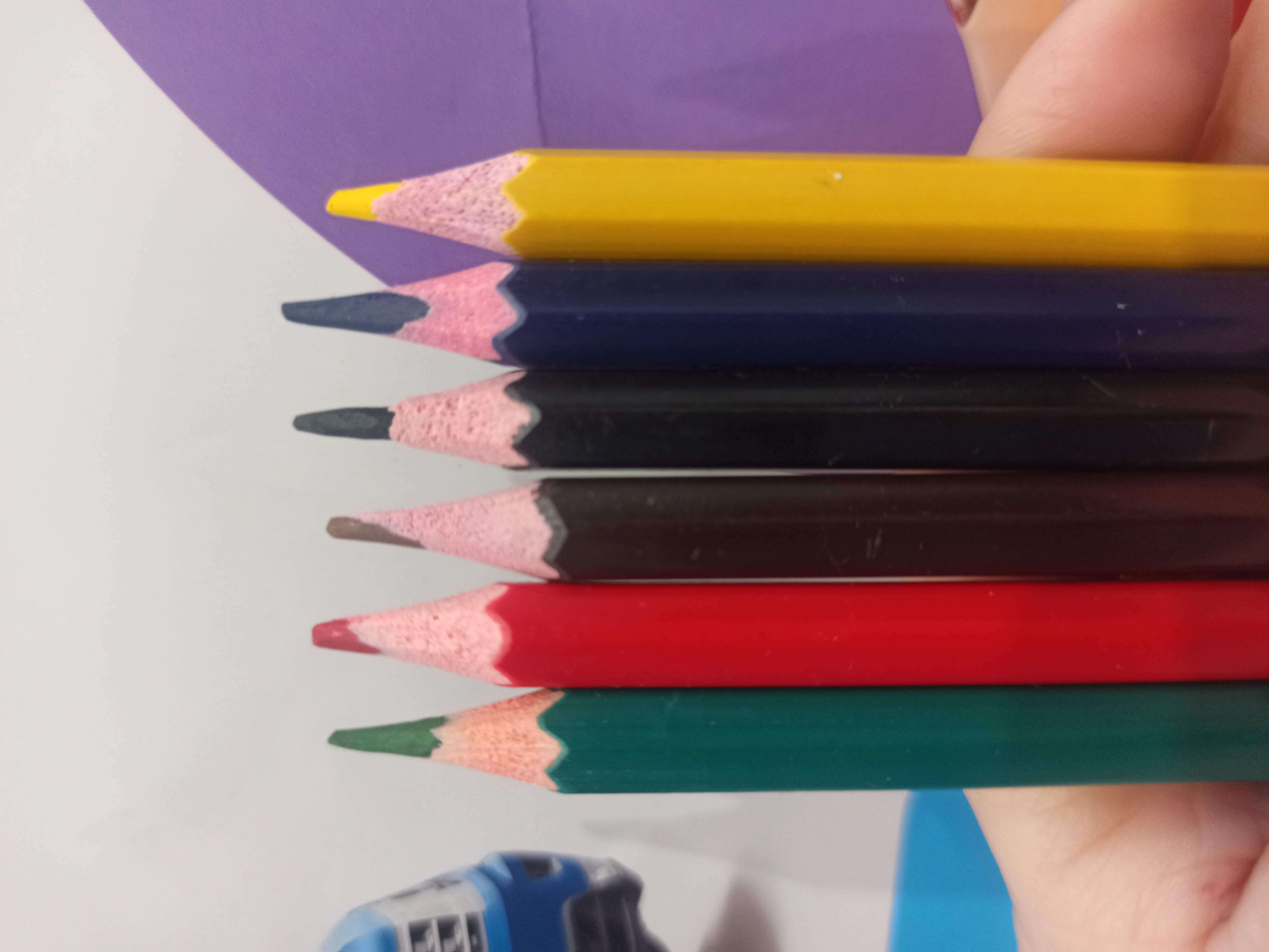 Фотография покупателя товара Карандаши 6 цветов Calligrata, ЭКОНОМ, заточенные, шестигранные, пластиковые, картонная упаковка, европодвес - Фото 9