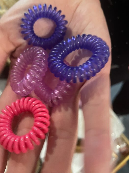 Фотография покупателя товара Набор резинок для волос «Стильный зайка», 15 шт., d = 3,5 см. - Фото 2