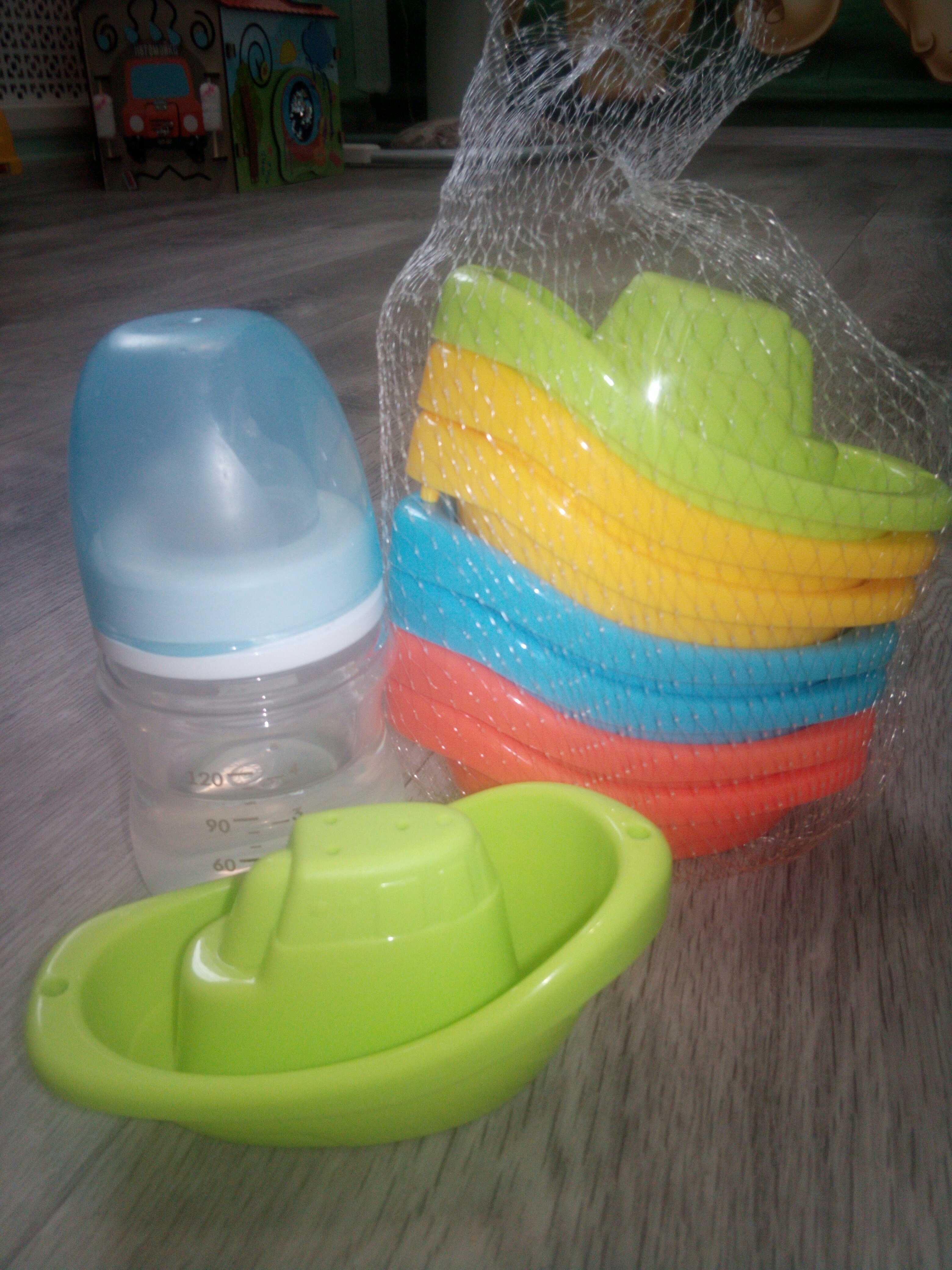 Фотография покупателя товара Набор игрушек для ванны «Лодочки стаканчики», 8 шт