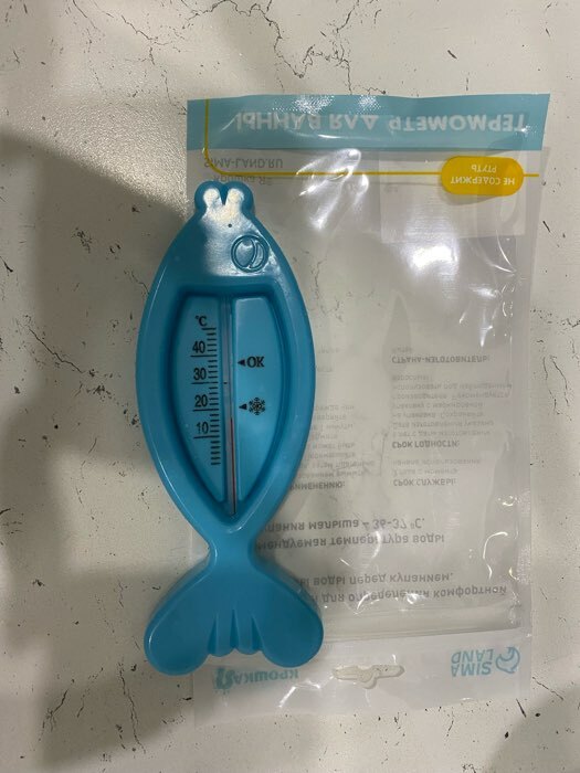 Фотография покупателя товара Термометр для ванной «Рыбка», цвет жёлтый - Фото 2