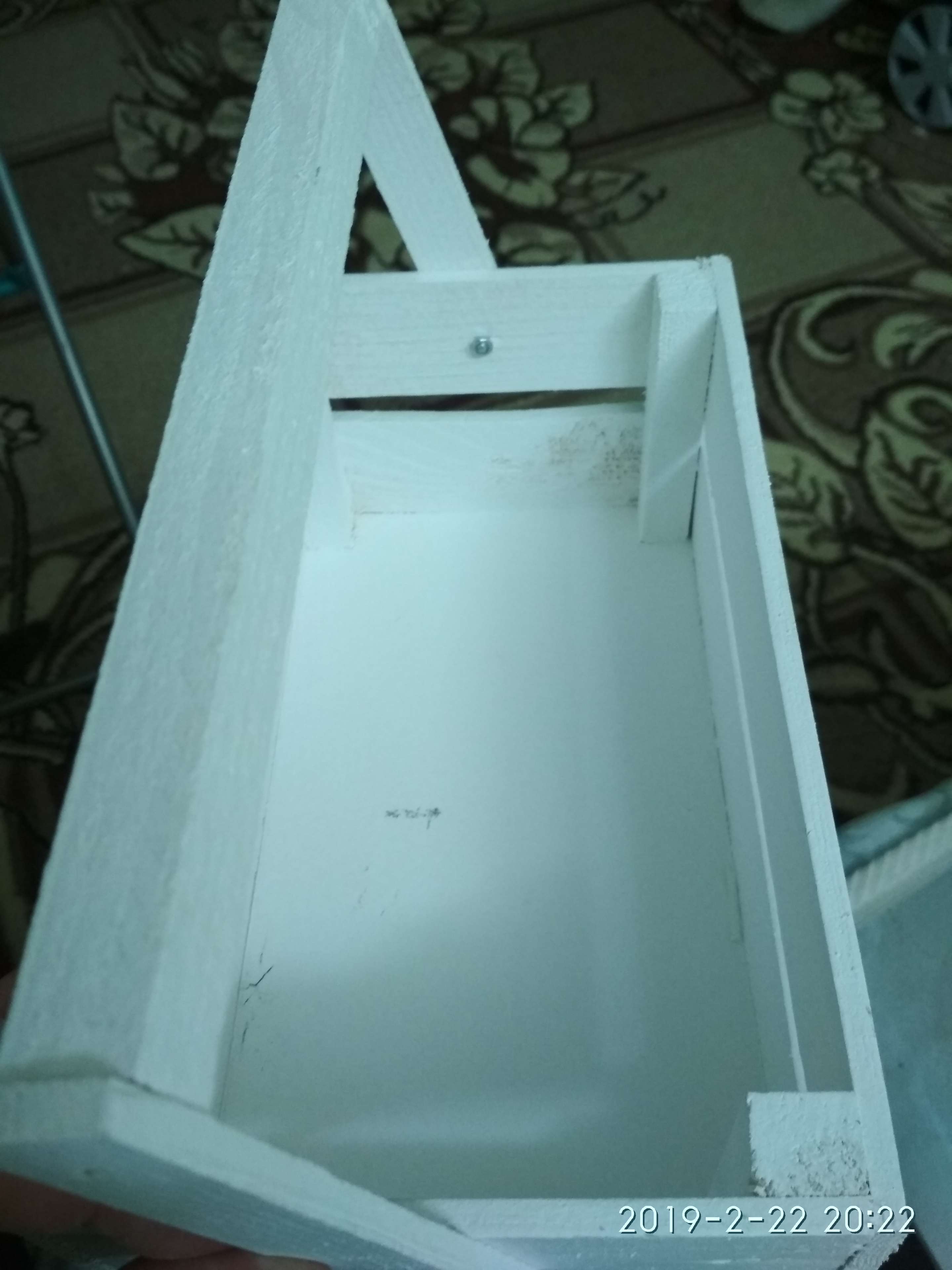Фотография покупателя товара Кашпо деревянное 24.5×13.5×9 см "Двушка Лайт", двухреечное, белый Дарим Красиво - Фото 2