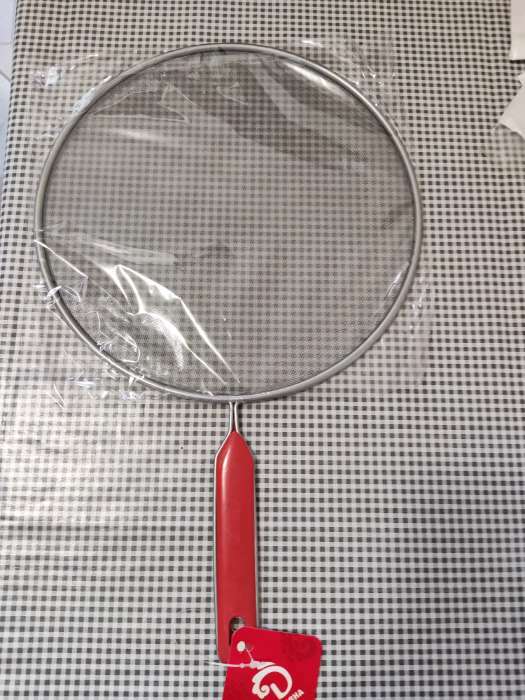 Фотография покупателя товара Экран от брызг Доляна, d=24,5 см, с ручкой