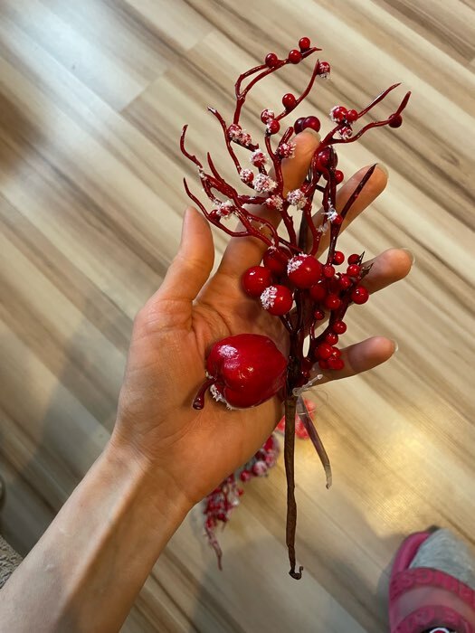 Фотография покупателя товара Декор "Зимнее очарование" подмёрзшие ягоды, 25 см - Фото 7
