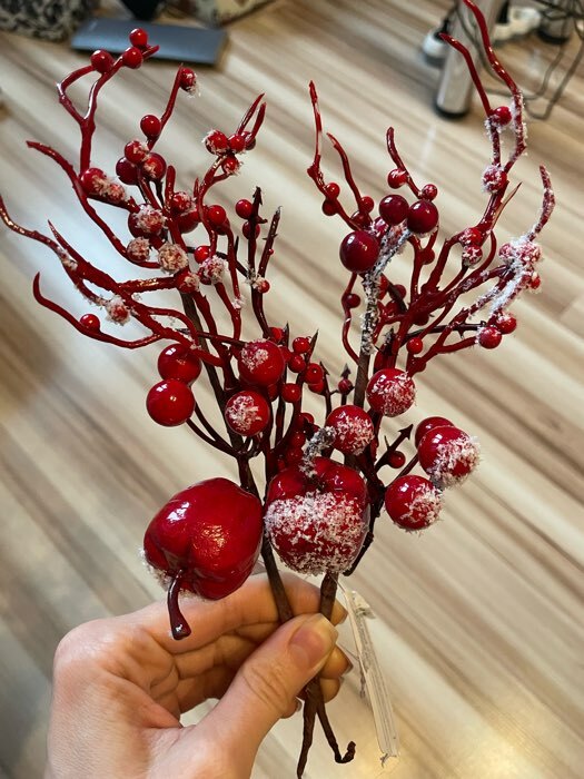 Фотография покупателя товара Декор "Зимнее очарование" подмёрзшие ягоды, 25 см - Фото 8