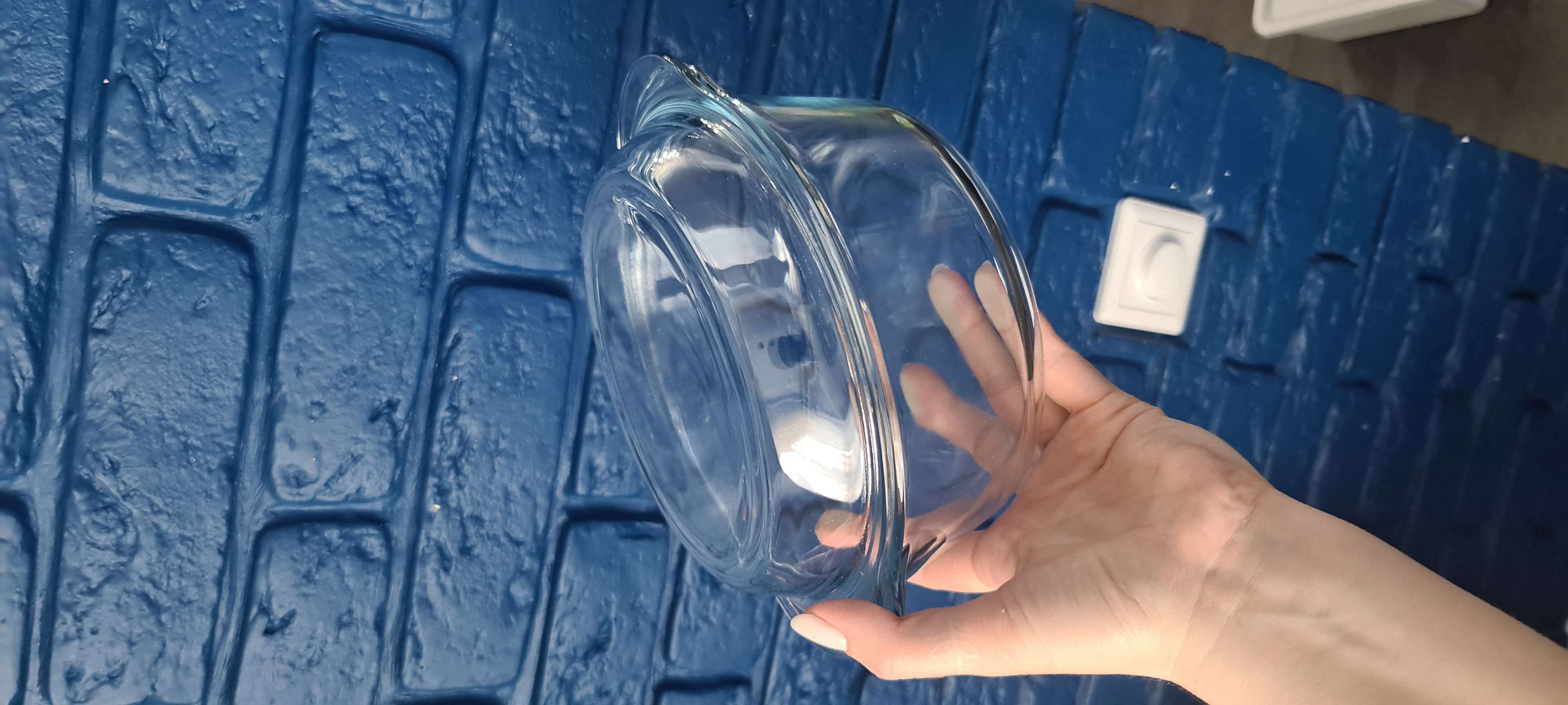 Фотография покупателя товара Кастрюля из жаропрочного стекла для запекания Borcam, 1,5 л, с крышкой