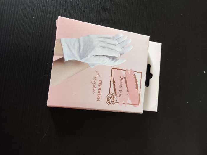 Фотография покупателя товара Перчатки хлопковые, размер S, пара, в картонной коробке, цвет белый