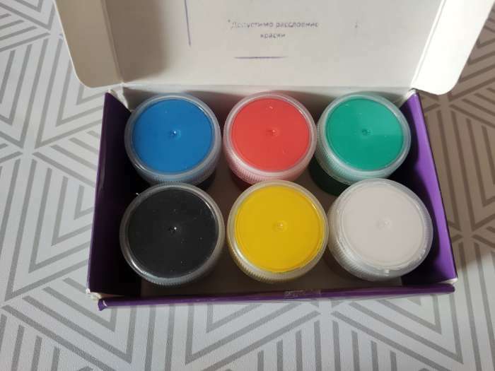 Фотография покупателя товара Краска акриловая, набор 6 цветов х 20 мл, Calligrata, художественная, морозостойкая, в картонной коробке - Фото 4