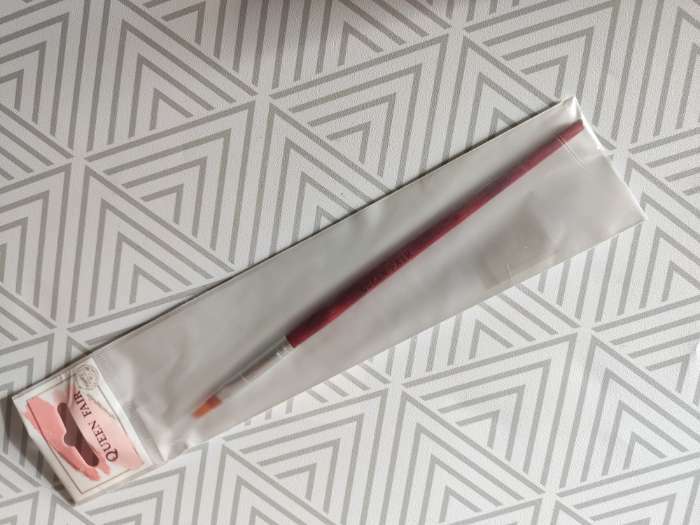 Фотография покупателя товара Кисть для дизайна ногтей «Омбре», 19 см, d - 5 × 12 мм, цвет коричневый - Фото 5