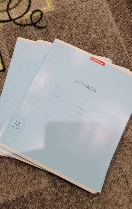 Фотография покупателя товара Тетрадь 12 листов в косую линейку ErichKrause "Классика", обложка мелованный картон, блок офсет, МИКС