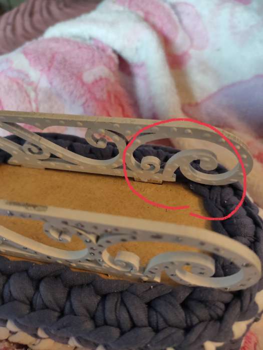 Фотография покупателя товара Заготовка для вязания "Сани. Вид 4" набор 3 детали донышко 13х7 см