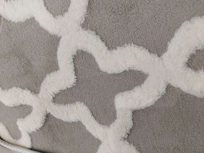 Фотография покупателя товара Набор ковриков для ванной и туалета Доляна «Трафарет», 2 шт, 40×50, 50×80 см, цвет серый - Фото 1