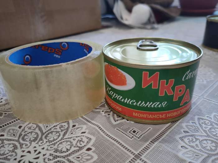 Фотография покупателя товара Монпансье "Сахарная икра", карамель леденцовая в консервной банке, 140 г