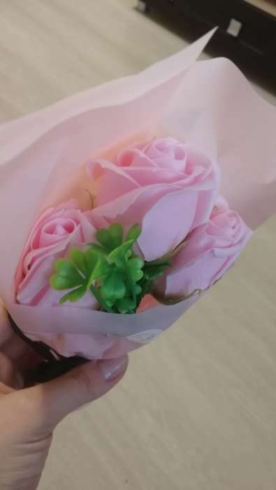 Фотография покупателя товара Букет мыльных роз, нюдовые - Фото 4