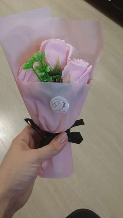 Фотография покупателя товара Букет мыльных роз, нюдовые - Фото 3