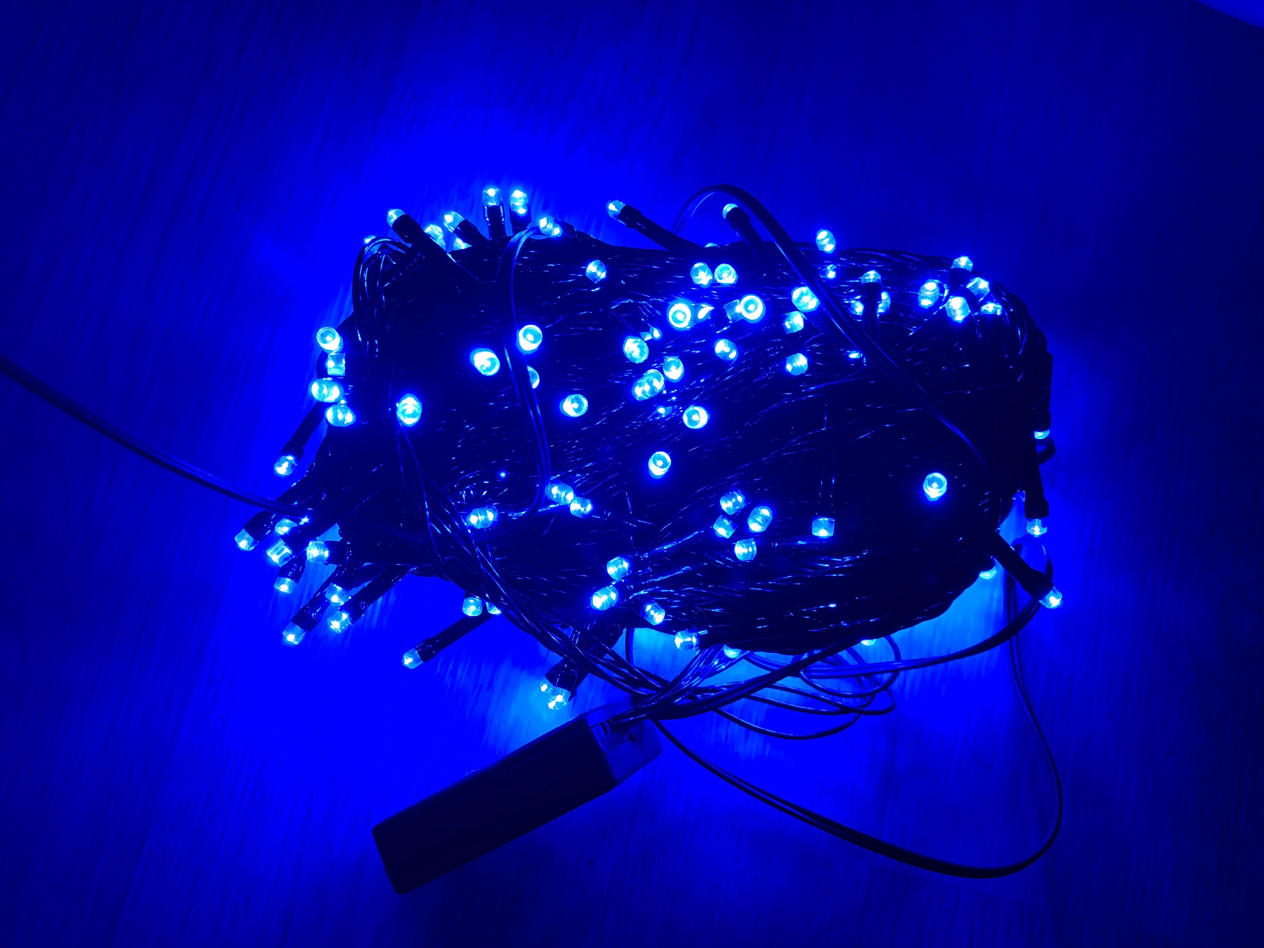 Фотография покупателя товара Гирлянда «Нить» 20 м, IP20, тёмная нить, 200 LED, свечение синее, 8 режимов, 220 В - Фото 79