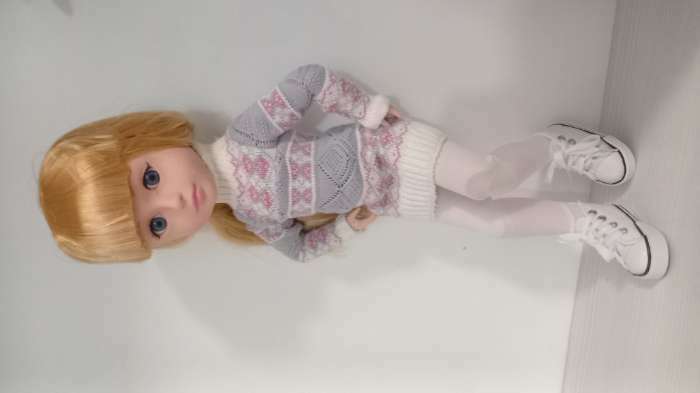 Фотография покупателя товара Кеды для кукол, длина подошвы 7,5 см, цвет фиолетовый - Фото 1