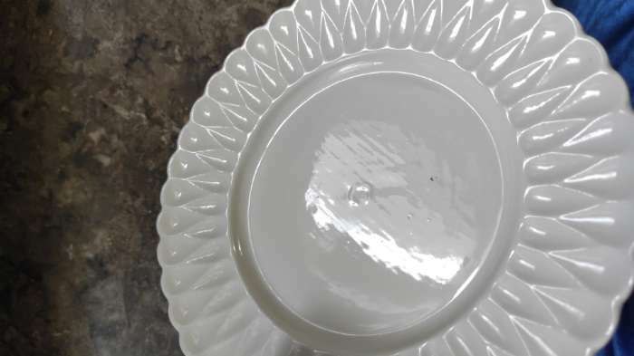 Фотография покупателя товара Тарелка фарфоровая пирожковая Доляна «Эстет. Герда», d=18 см, цвет белый - Фото 2