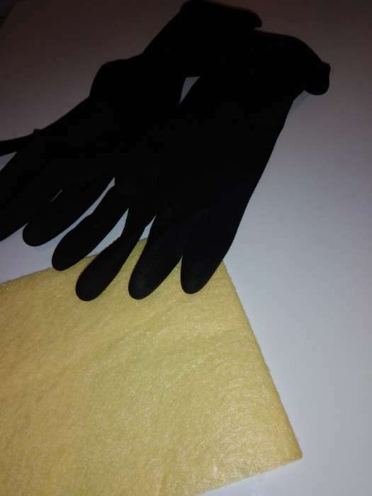 Фотография покупателя товара Перчатки хозяйственные латексные Доляна, размер M, защитные, химически стойкие, 55 гр, цвет чёрный - Фото 8