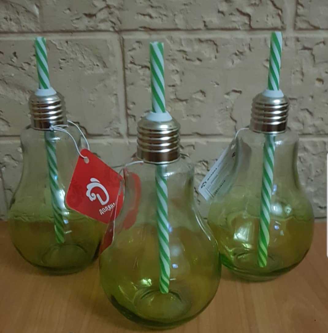 Фотография покупателя товара Бокал стеклянный для коктейля с трубочкой Доляна «Лампочка», 280 мл, 7×15 см, цвет МИКС - Фото 11